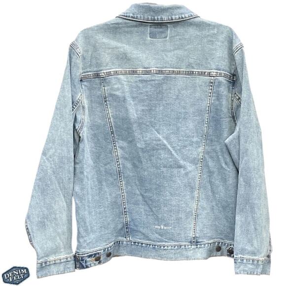 Jim Beam Medium Wash Embroidered Button Down Denim Jean Jacket | NEW!! - Picture 3 of 12